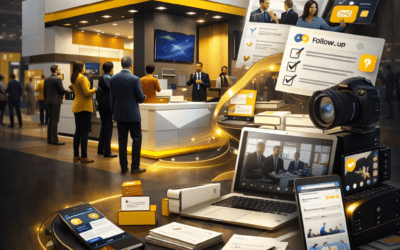 O stand como máquina de resultados.  Quando o evento acaba, os resultados continuam.