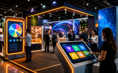 Tecnologia interativa para stands: transforme visitantes em oportunidades